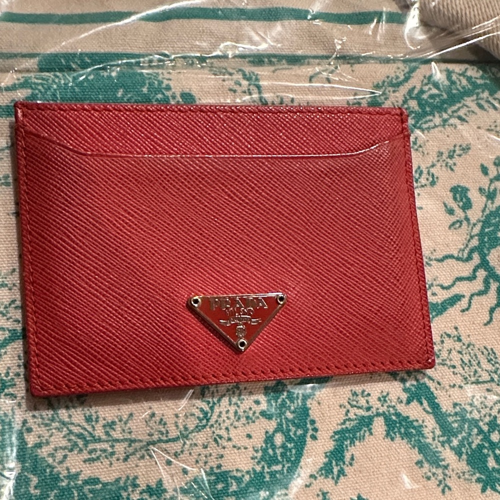 Prada Scarlet Card Holder